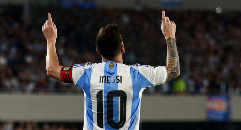 El festejo de Lionel Messi. Foto: Reuters.