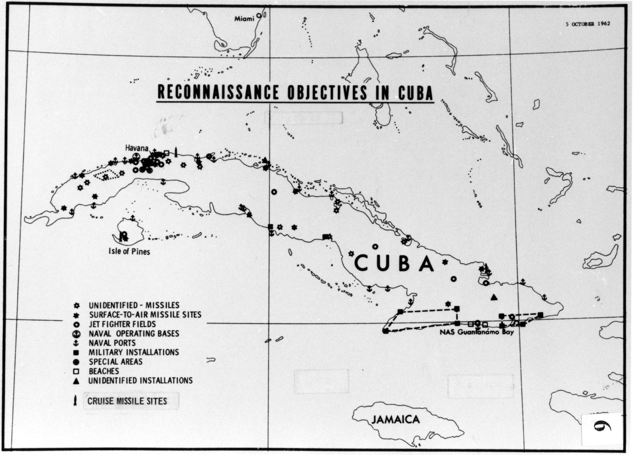 Crisis de los misiles de Cuba. Foto: Departamento de Defensa de EEUU