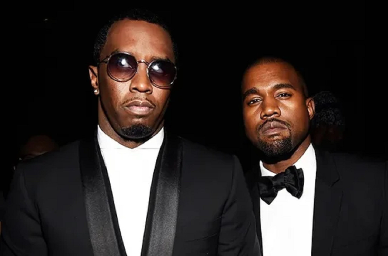 Sean "Diddy" Combs y Kanye West. Foto: NA.