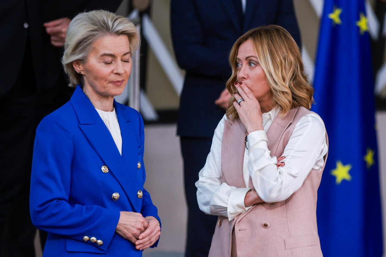 Ursula von der Leyen y Giorgia Meloni. Foto: EFE.