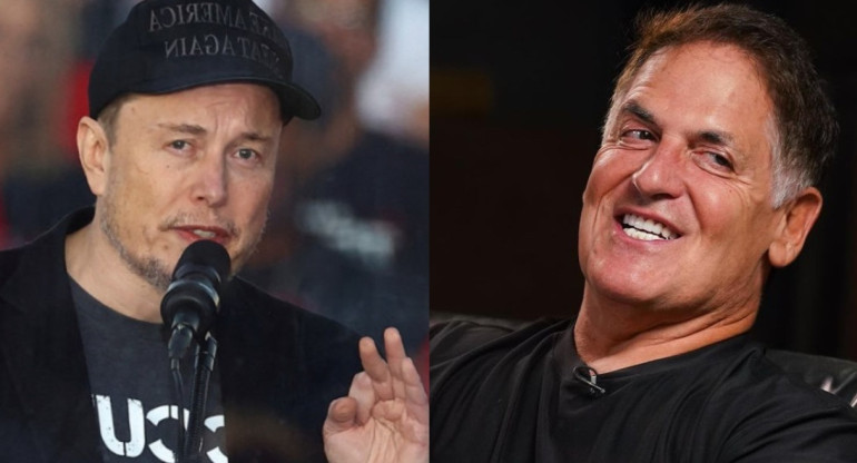 Elon Musk y Mark Cuban; elecciones en Estados Unidos. Fotos: Instagram y Reuters