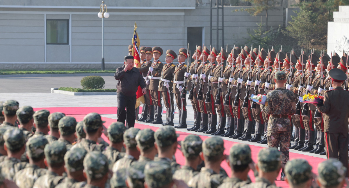 Kim Jong-un y el ejército de Corea del Norte. Foto: Reuters.