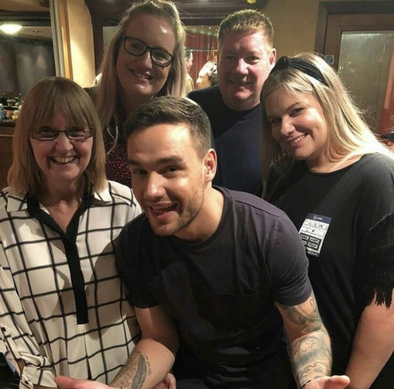 Liam Payne y su familia. Foto: X