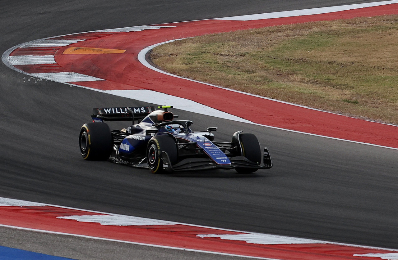 Franco Colapinto en el Gran Premio de Estados Unidos. Foto: Reuters