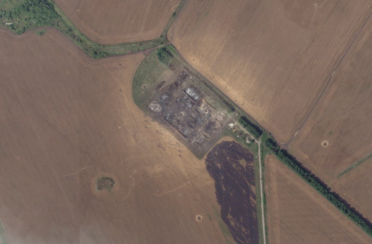 La base aérea militar de Lipetsk alcanzada por Ucrania. Foto: Reuters.