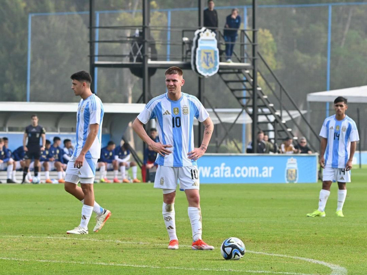 Franco Mastantuono en la Selección Argentina Sub 17. Foto: Instagram @franco.mastantuono.