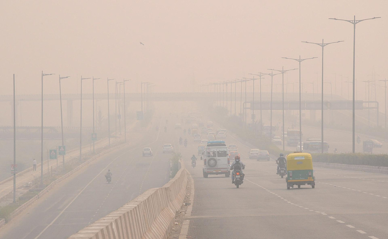 Contaminación en Nueva Delhi, India. Foto: EFE.