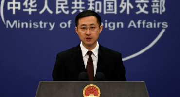 Lin Jian, portavoz de Exteriores de China. Foto: Reuters.