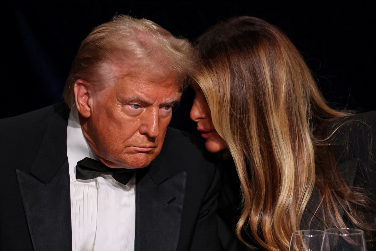 Donald Trump junto a su esposa, Melania. Foto: Wikipedia.