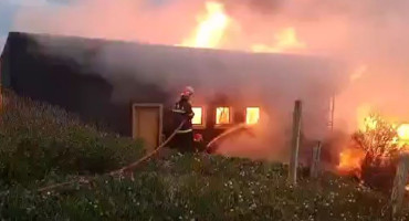 Incendio en un restaurante de Mar del Plata. Foto: captura de video.