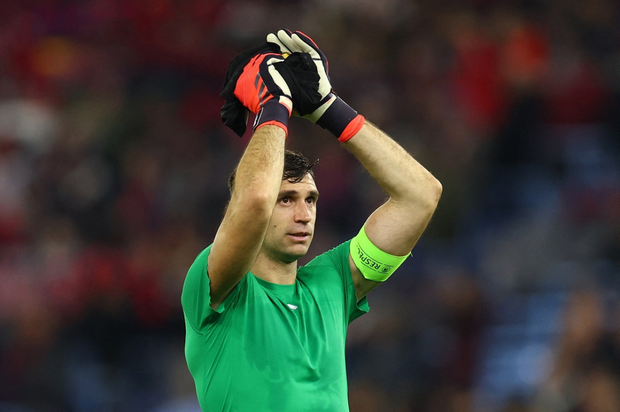 Emiliano "Dibu" Martínez; Aston Villa. Foto: Reuters.