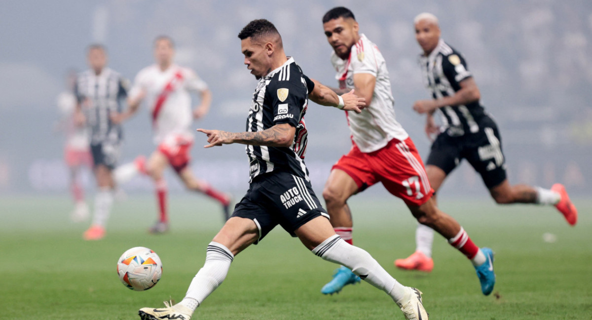 Atlético Mineiro ante River en la Copa Libertadores 2024. Foto: Reuters.