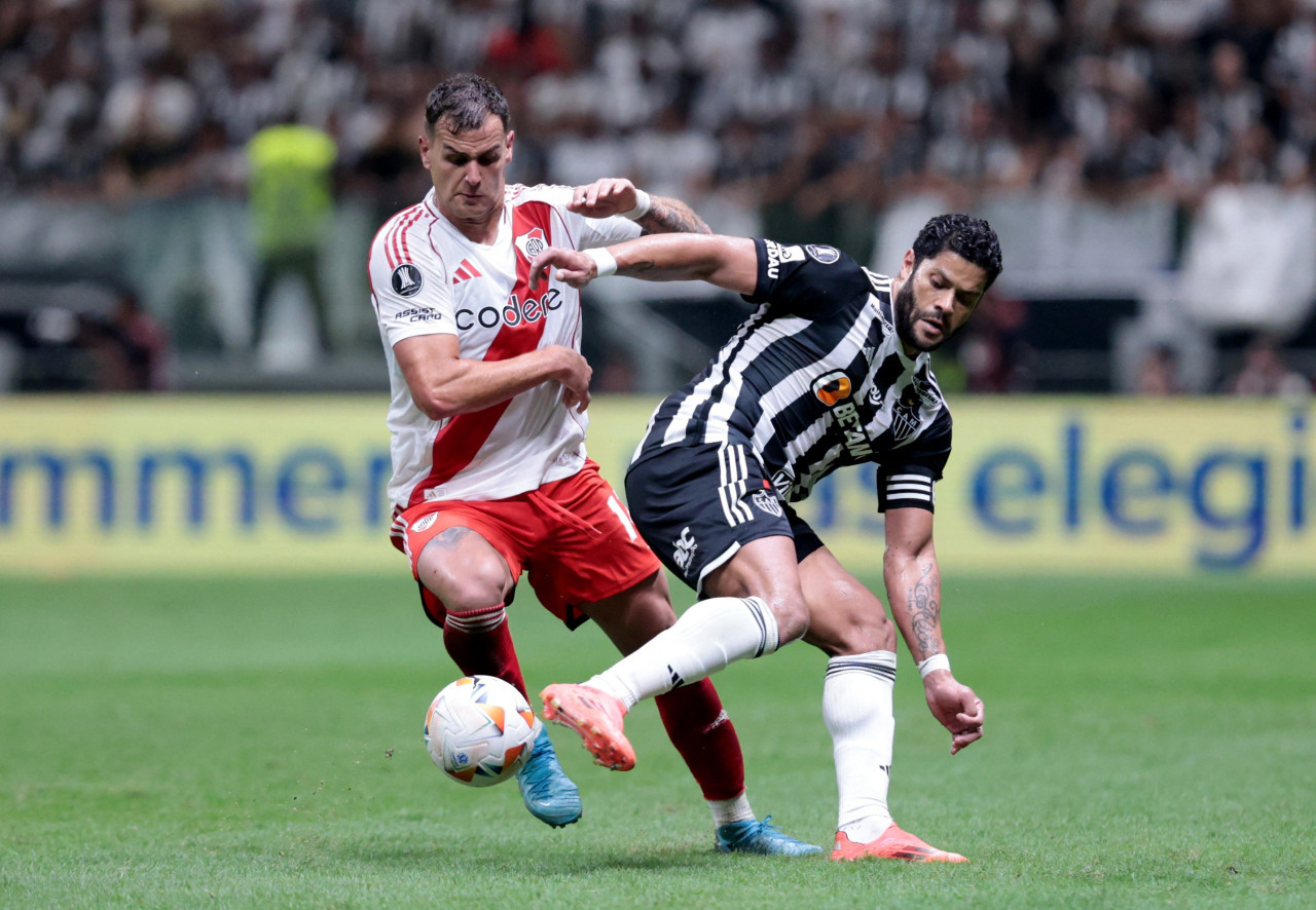 Atlético Mineiro ante River en la Copa Libertadores 2024. Foto: Reuters.