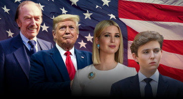 La familia de Donald Trump. Imagen: Tobías Paura/Canal 26