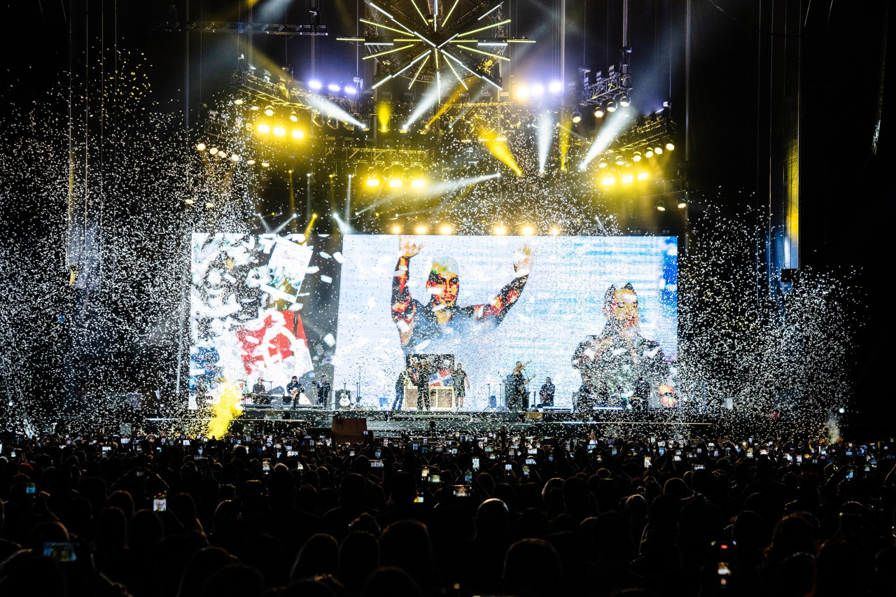 Show de Aventura en Velez. Foto: gentileza Fenix/@simon_canedo