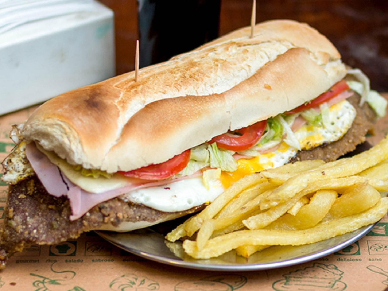 Sándwich de milanesa. Foto: NA