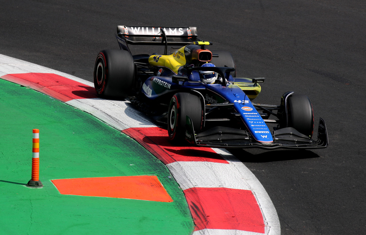 Franco Colapinto en el Gran Premio de México, Fórmula 1. Foto: Reuters.