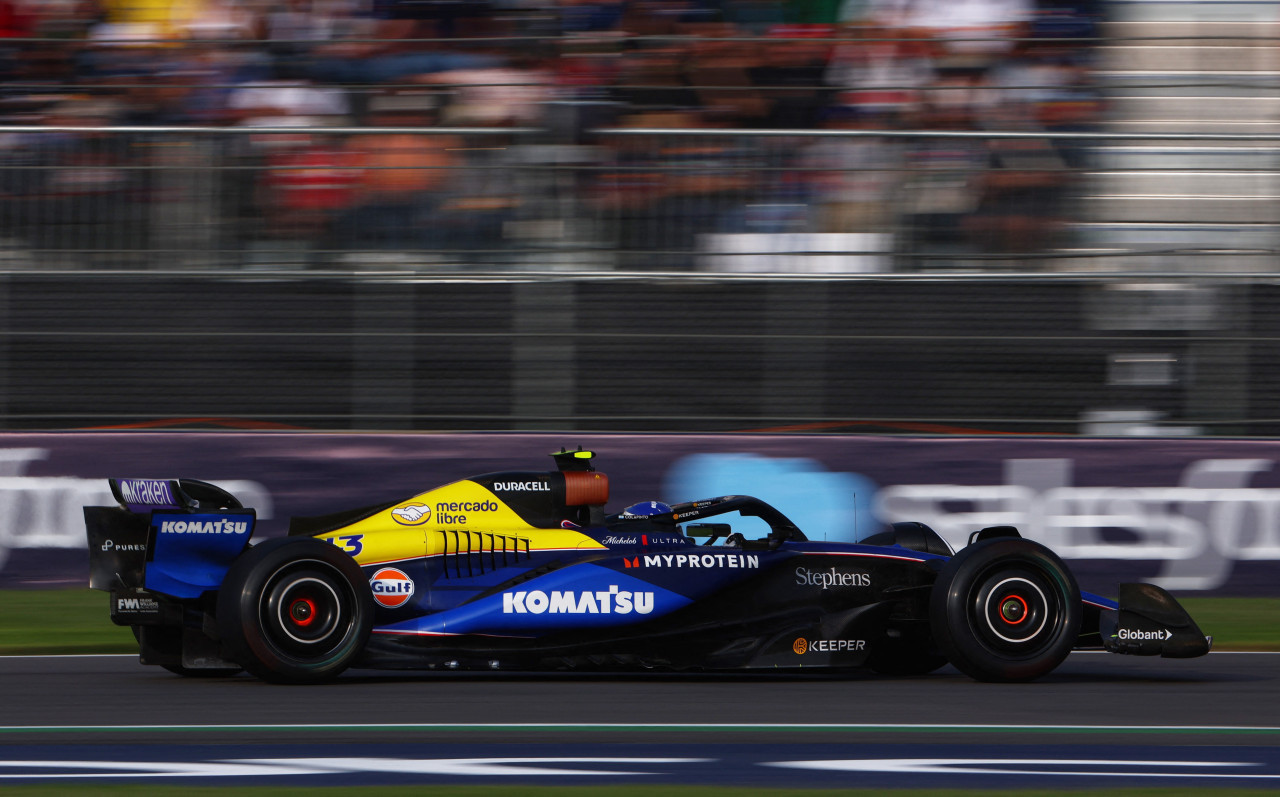 Franco Colapinto en el Gran Premio de México, Fórmula 1. Foto: Reuters.