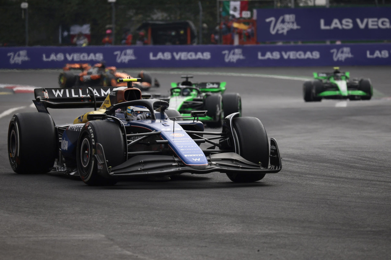 Franco Colapinto en el Gran Premio de México. Foto: EFE.