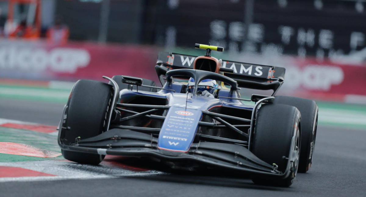 Franco Colapinto en el Gran Premio de México. Foto: EFE.