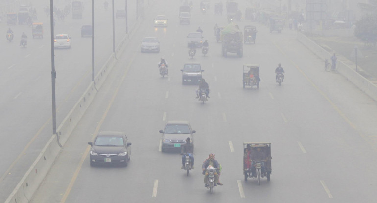 Contaminación ambiental en Pakistán. Foto: EFE.