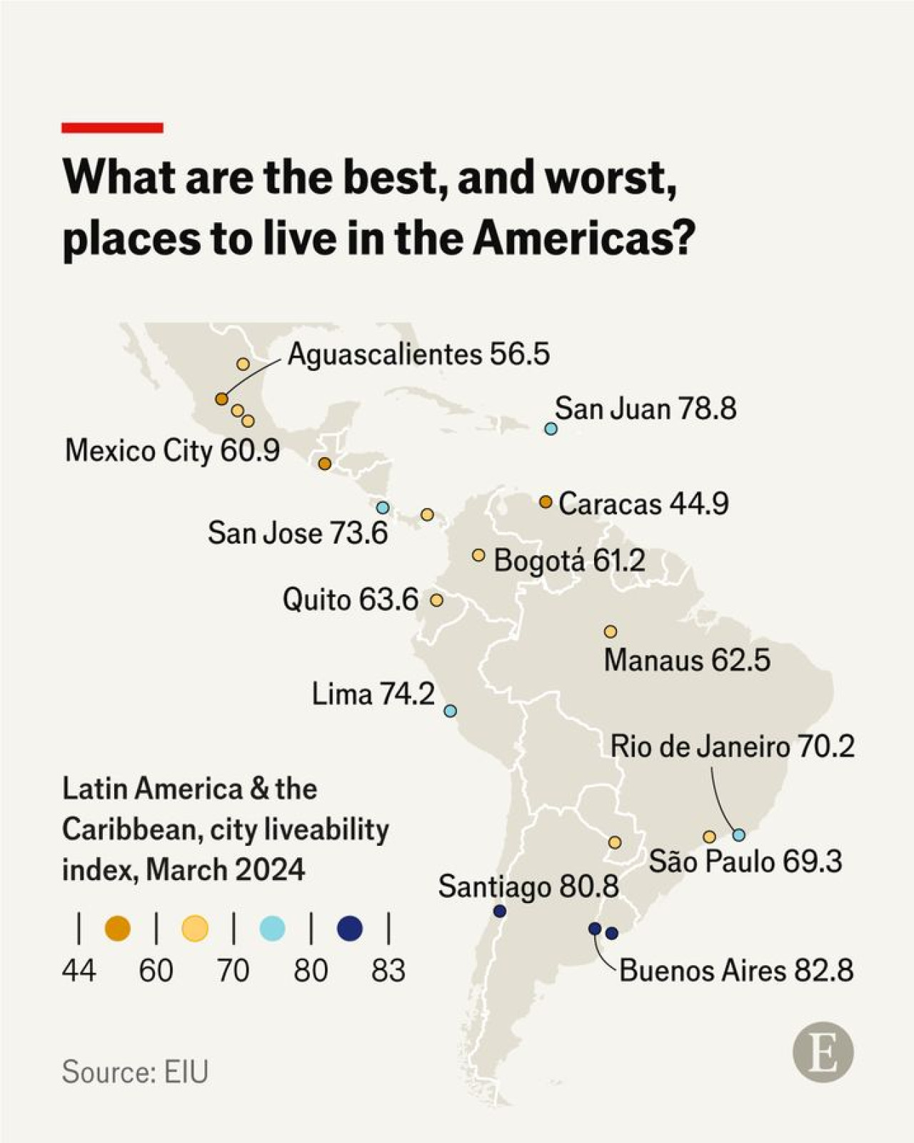 Buenos Aires, la mejor ciudad para vivir en Latinoamérica según The Economist en 2024. Foto: Instagram/theeconomist