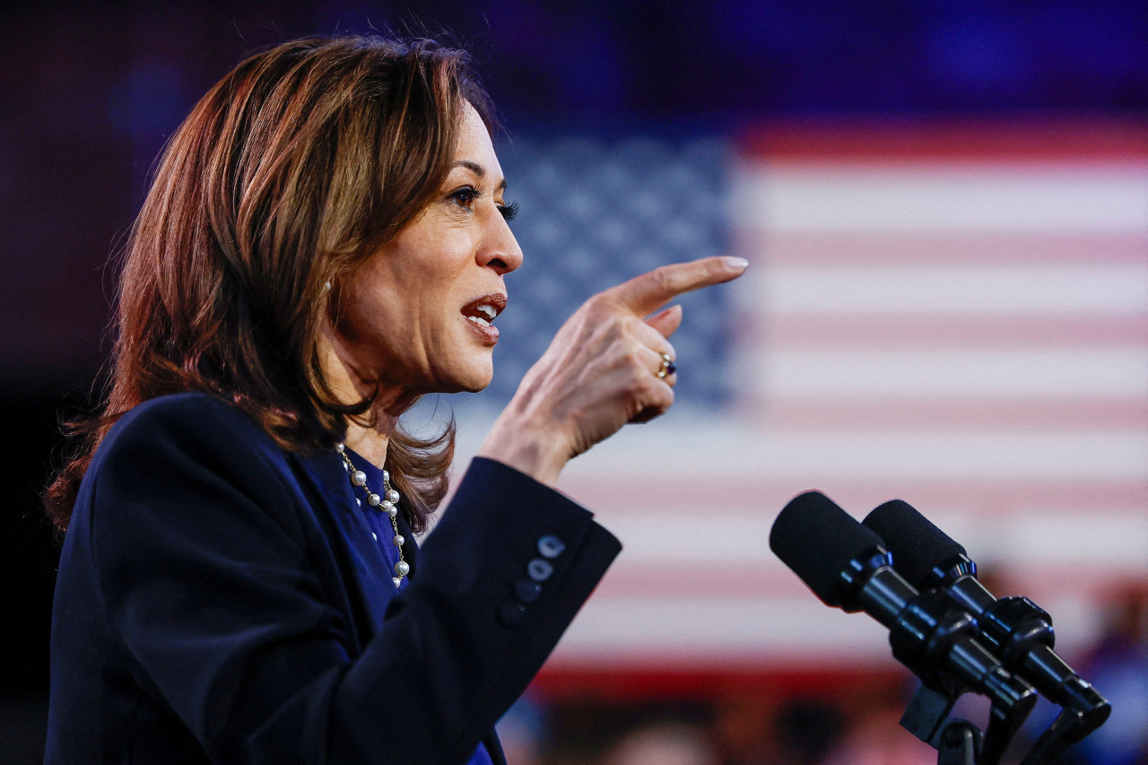 Kamala Harris, candidata demócrata a la Presidencia de Estados Unidos. Foto: Reuters.