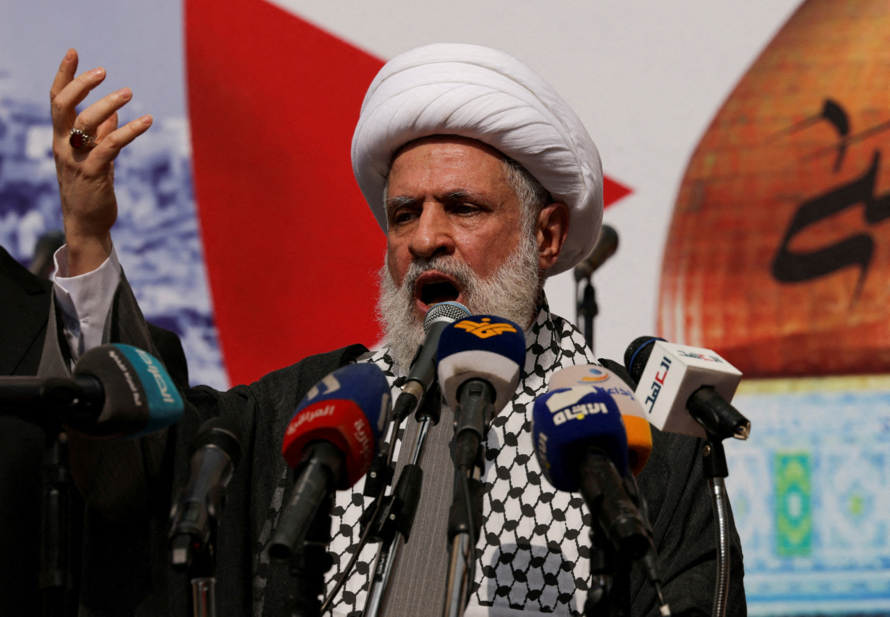 Naim Qassem, nuevo secretario general de Hezbollah. Foto: Reuters.