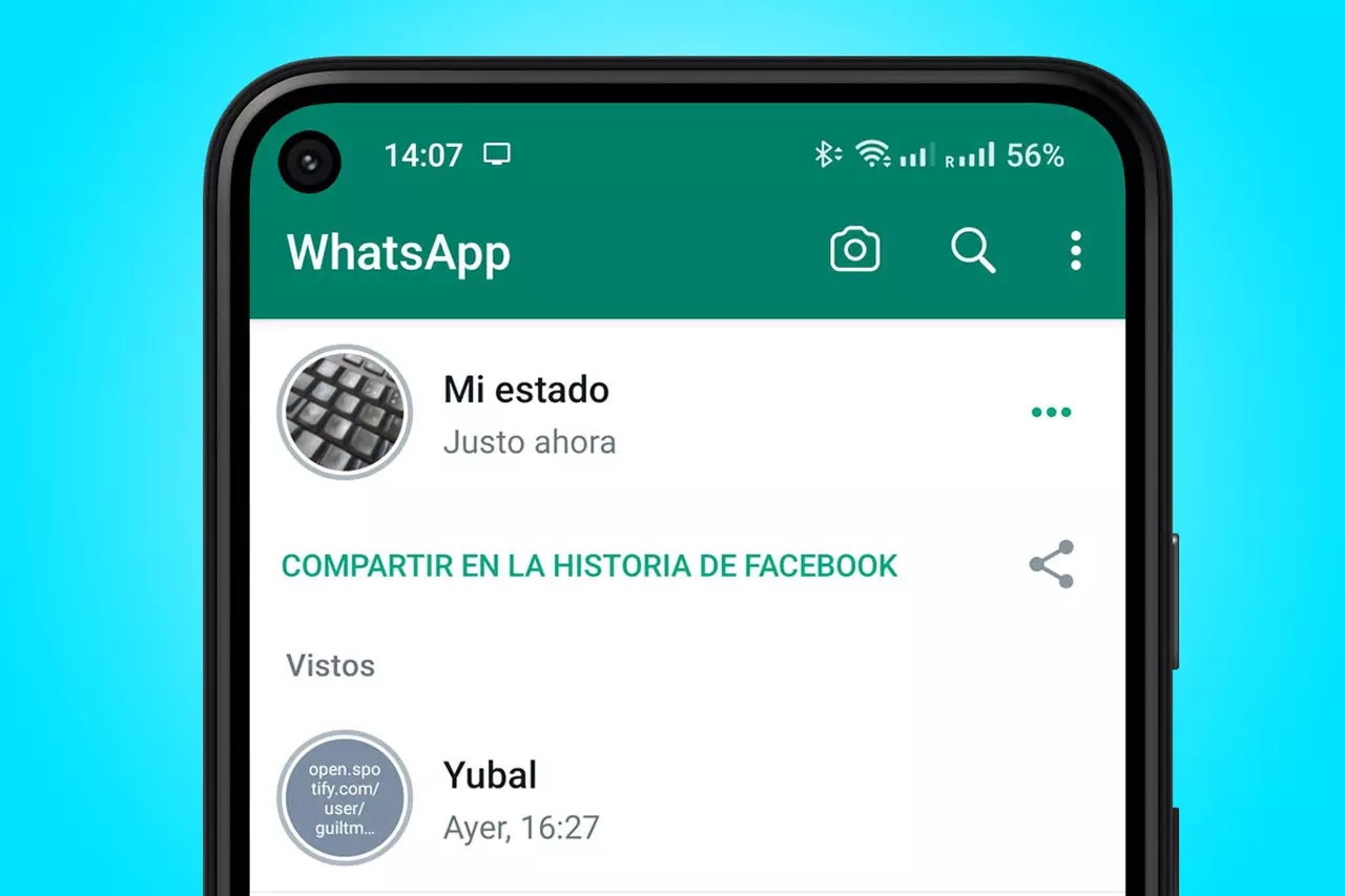 Estados de WhatsApp. Fuente: X