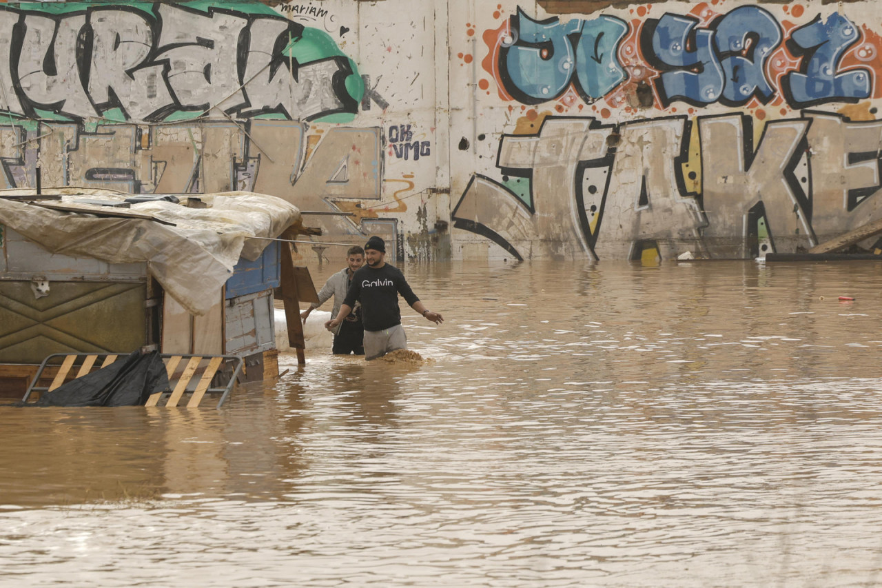 Inundaciones en Valencia. Foto: EFE.