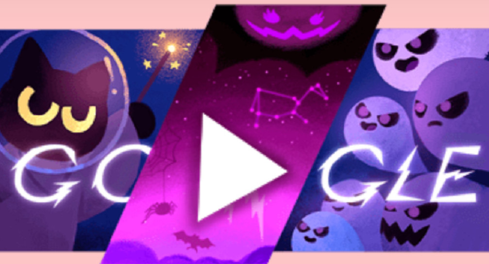 Doodle de Google por Halloween. Foto: captura Google.