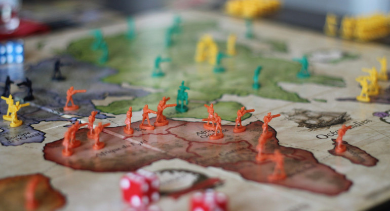 Juego de mesa. Mapa. Geopolítica. Foto: Unsplash