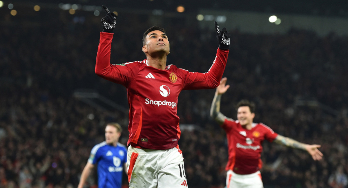 Goleada del Manchester United en la Carabao Cup. Foto: Reuters.