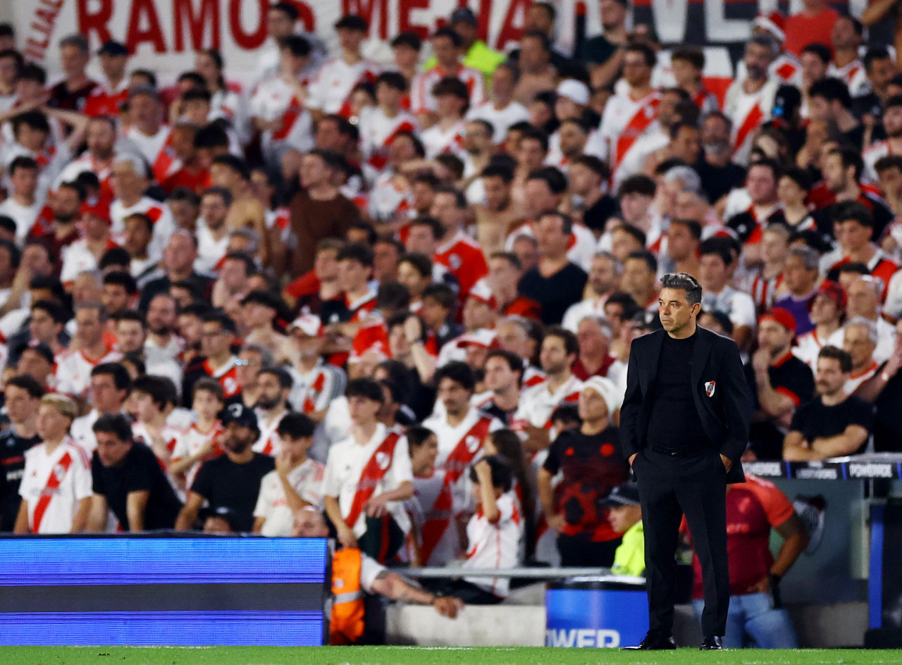 Marcelo Gallardo, entrenador de River Plate. Foto: Reuters.