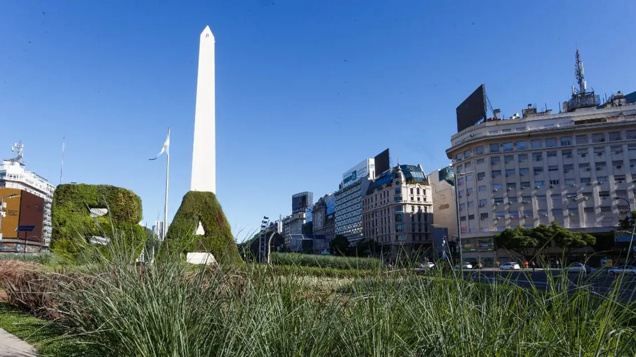 Mucho calor en Buenos Aires. Foto: NA.