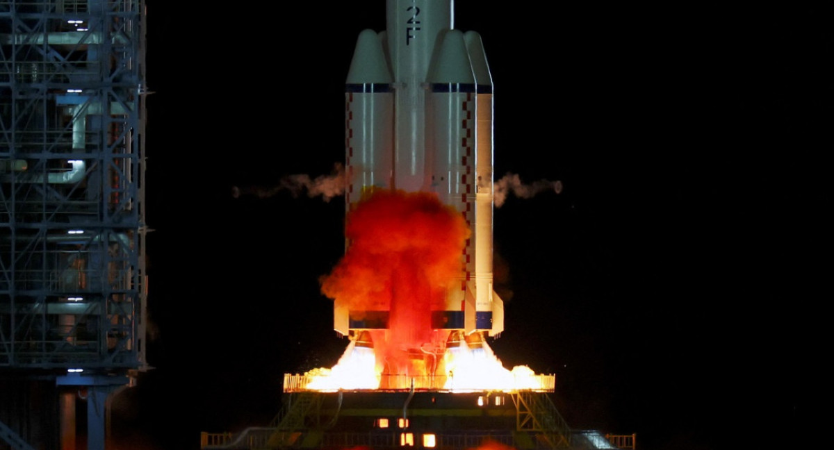 El despegue de la nave espacial china Shenzhou-19. Foto: Reuters.