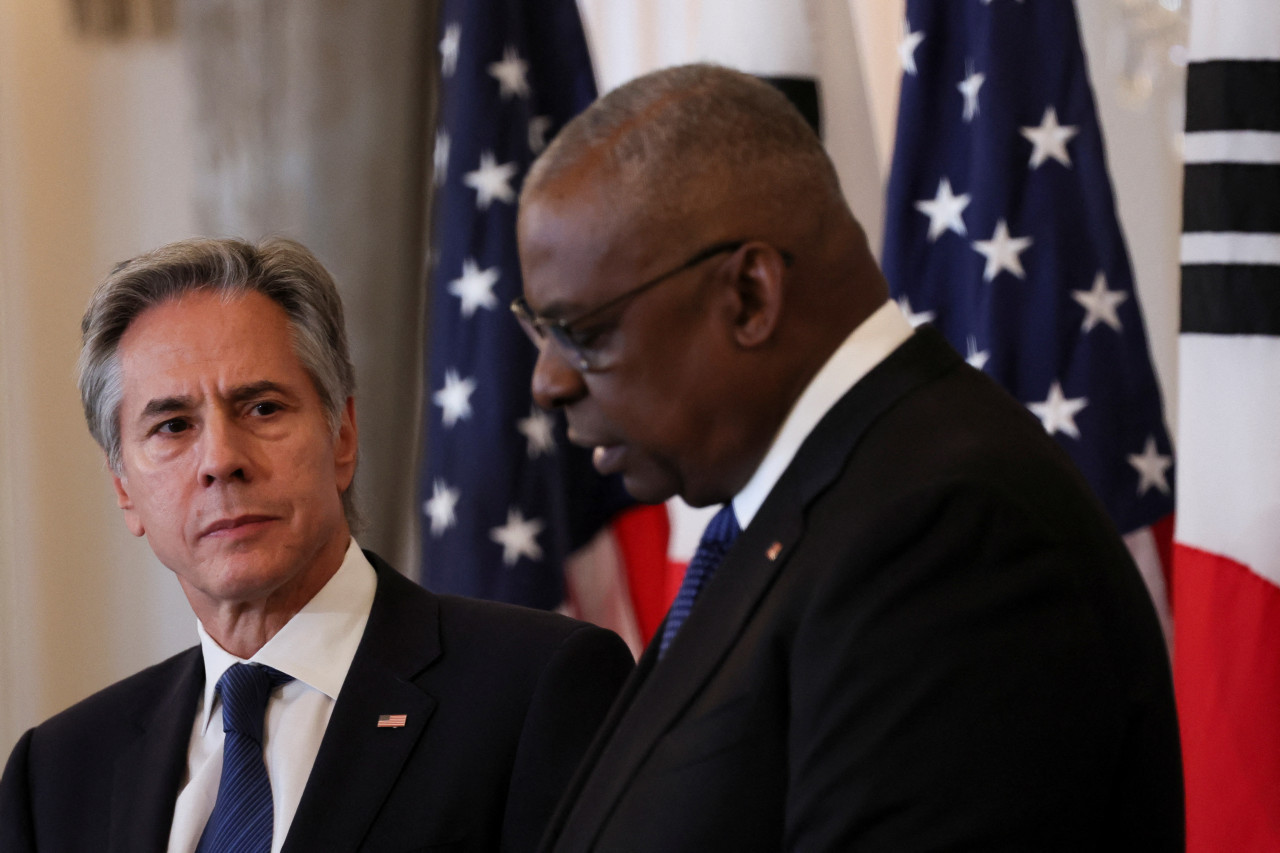 Antony Blinken y Lloyd Austin. Foto: REUTERS.