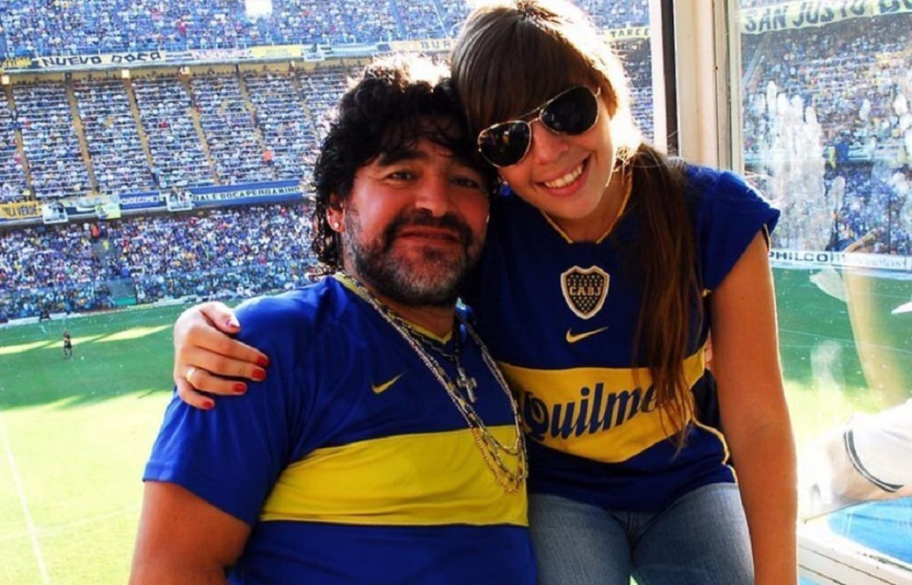 Dalma y Diego Maradona. Foto: Instagram @dalmaradona