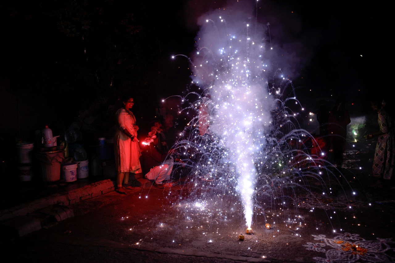 Festejos del Diwali. Foto: Reuters.