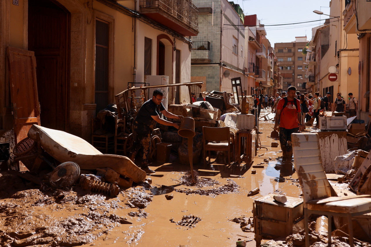 Inundaciones en Valencia, España. Foto: Reuters.