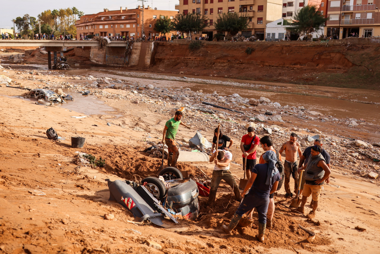 Inundaciones en Valencia, España. Foto: Reuters.