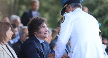 Javier Milei en la celebración de los 203 años de la Policía Federal Argentina.