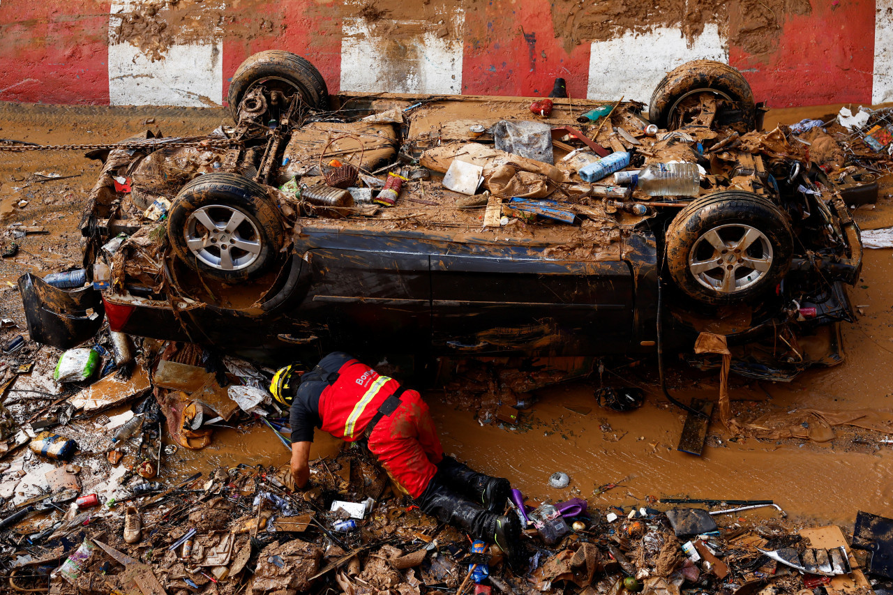 Temporal en Valencia. Foto: REUTERS.