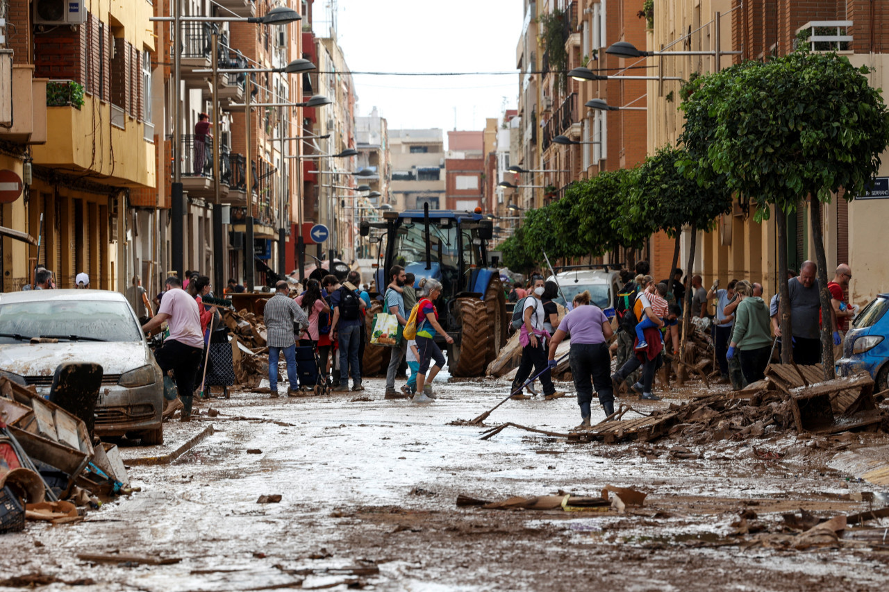 Temporal en Valencia. Foto: REUTERS.