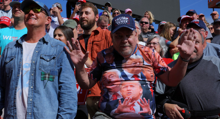 Fanáticos de Donald Trump; elecciones en Estados Unidos. Foto: Reuters