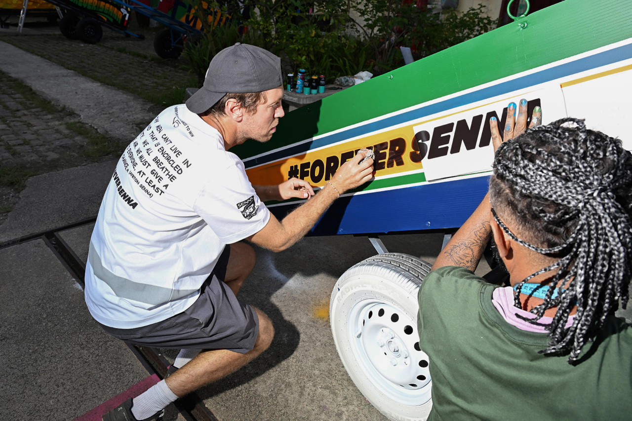 El #ForeverSenna se replica en Brasil. Foto: EFE.