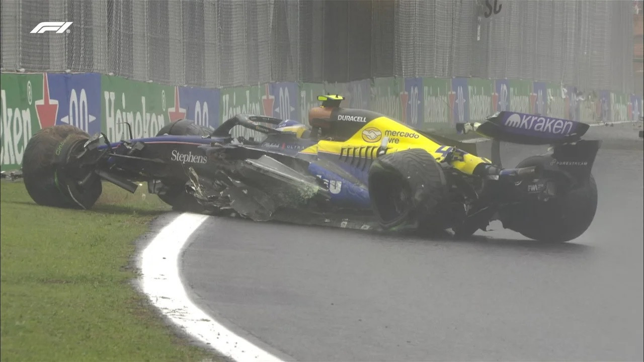 Colapinto tuvo un domingo para el olvido. Fotografía: Agencia Noticias Argentinas / F1