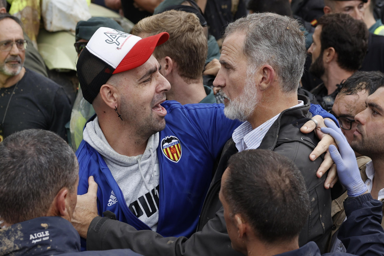 La visita del rey Felipe VI a Valencia. Foto: EFE.