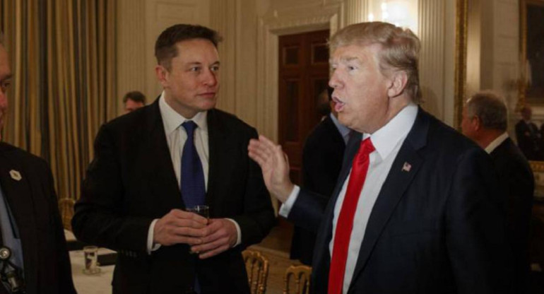 Elon Musk y Donald Trump. Foto: archivo Reuters