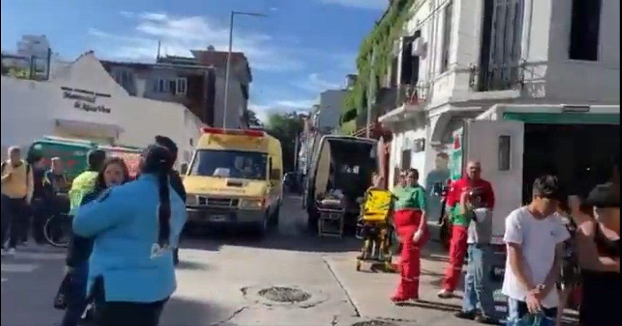 Incendio en un conventillo en La Boca. Foto: Captura video.